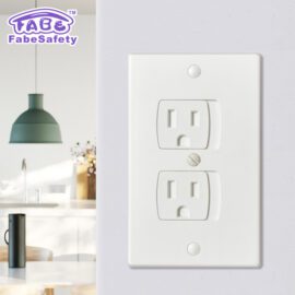 Fabe baby safety Childproof Self-Closing Outlet Covers An Alternative To Wall Socket Plugs for Child Proofing Outlets